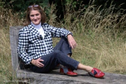 European Cotton Flannel, Navy Gingham -Tailor Supplies Sales 2024 8431 5