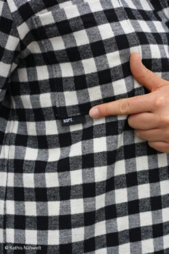 European Cotton Flannel, Black Gingham -Tailor Supplies Sales 2024 8432 2