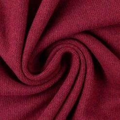 European Knitted Brushed Cotton, Winter Weight, Burgundy