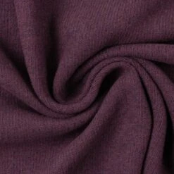 European Knitted Brushed Cotton, Winter Weight, Melange Port