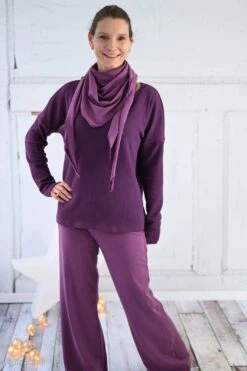 European Knitted Brushed Cotton, Winter Weight, Melange Port -Tailor Supplies Sales 2024 8463 3