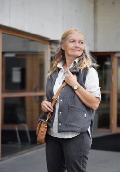 *REMNANT 92cm* European Quilted Knit, Oeko-Tex, Diamonds, Black -Tailor Supplies Sales 2024 8468 4