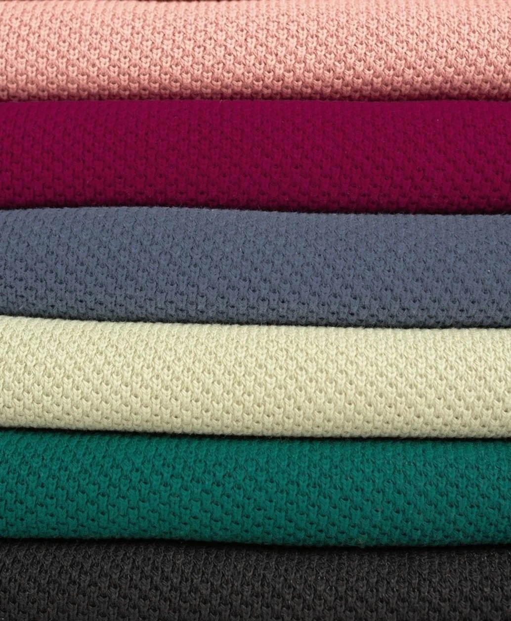 European Textured Cotton Knit, Oeko-Tex, Dark Emerald 3 European Textured Cotton Knit, Oeko-Tex, Dark Emerald - Image 3