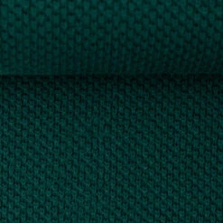 European Textured Cotton Knit, Oeko-Tex, Dark Emerald