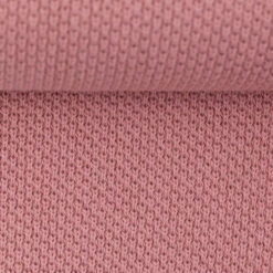 European Textured Cotton Knit, Oeko-Tex, Vintage Blush