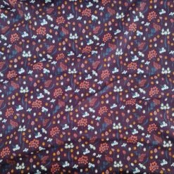 European Knit, Oeko-Tex French Terry, Autumn Berries Eggplant