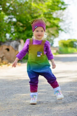 European Knit, Oeko-Tex French Terry Cosy, Small Zig+Zag Rainbow Ombre -Tailor Supplies Sales 2024 8513 4