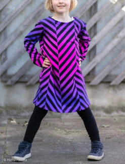 European Knit, Oeko-Tex French Terry Cosy, Large Zig+Zag Purple Pink Ombre -Tailor Supplies Sales 2024 8516 7
