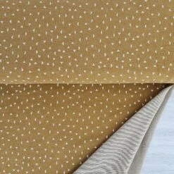 European Jacquard Knit, Oeko-Tex, Triangles Dark Dijon