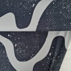 European Modal Blend French Terry Knit, Mega Shapes Grey