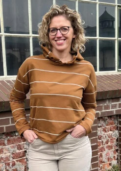 European Knit, Oeko-Tex French Terry, Wide Lines Denim Blue (Extra Wide) -Tailor Supplies Sales 2024 8544 3