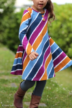 *REMNANT 3 PIECE BUNDLE* European Knit, Oeko-Tex French Terry Cosy, Diagonally Stripes -Tailor Supplies Sales 2024 8548 4