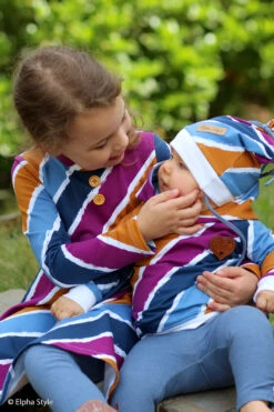 *REMNANT 3 PIECE BUNDLE* European Knit, Oeko-Tex French Terry Cosy, Diagonally Stripes -Tailor Supplies Sales 2024 8548 6