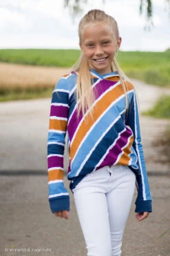 *REMNANT 3 PIECE BUNDLE* European Knit, Oeko-Tex French Terry Cosy, Diagonally Stripes -Tailor Supplies Sales 2024 8548 7