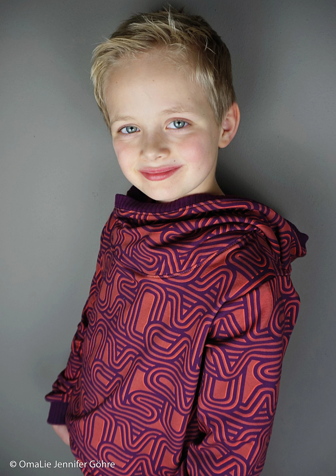 European Knit, Oeko-Tex French Terry Cosy, Casual Lines Eggplant 4 European Knit, Oeko-Tex French Terry Cosy, Casual Lines Eggplant - Image 4