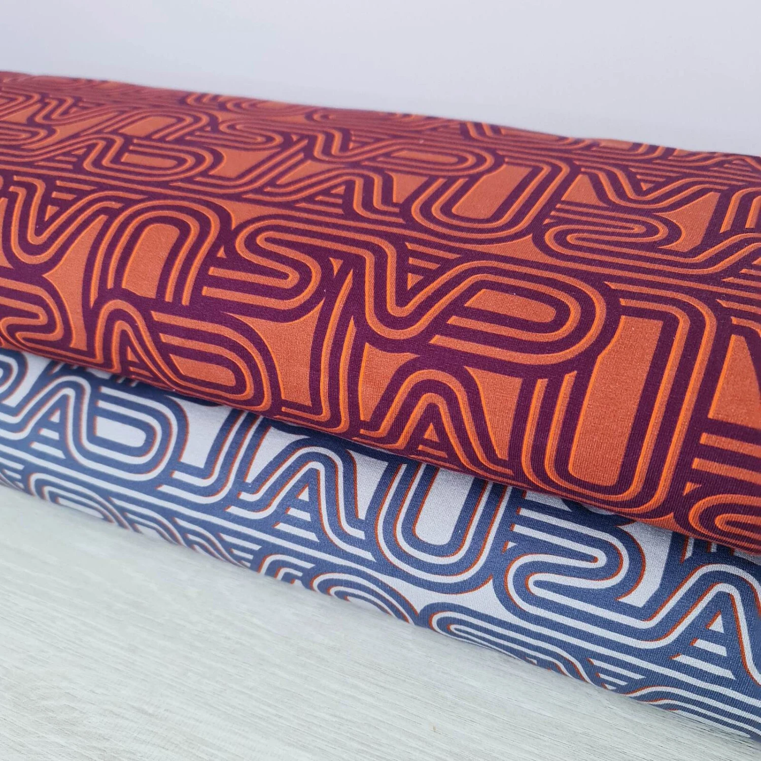 European Knit, Oeko-Tex French Terry Cosy, Casual Lines Denim Blue/Grey 3 European Knit, Oeko-Tex French Terry Cosy, Casual Lines Denim Blue/Grey - Image 3