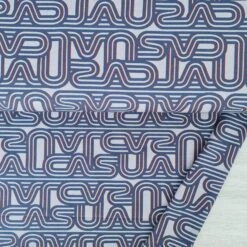 European Knit, Oeko-Tex French Terry Cosy, Casual Lines Denim Blue/Grey