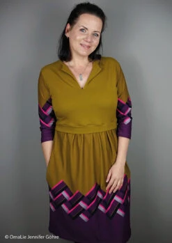 European Knit, Oeko-Tex French Terry, Geometric Border Print -Tailor Supplies Sales 2024 8580 3