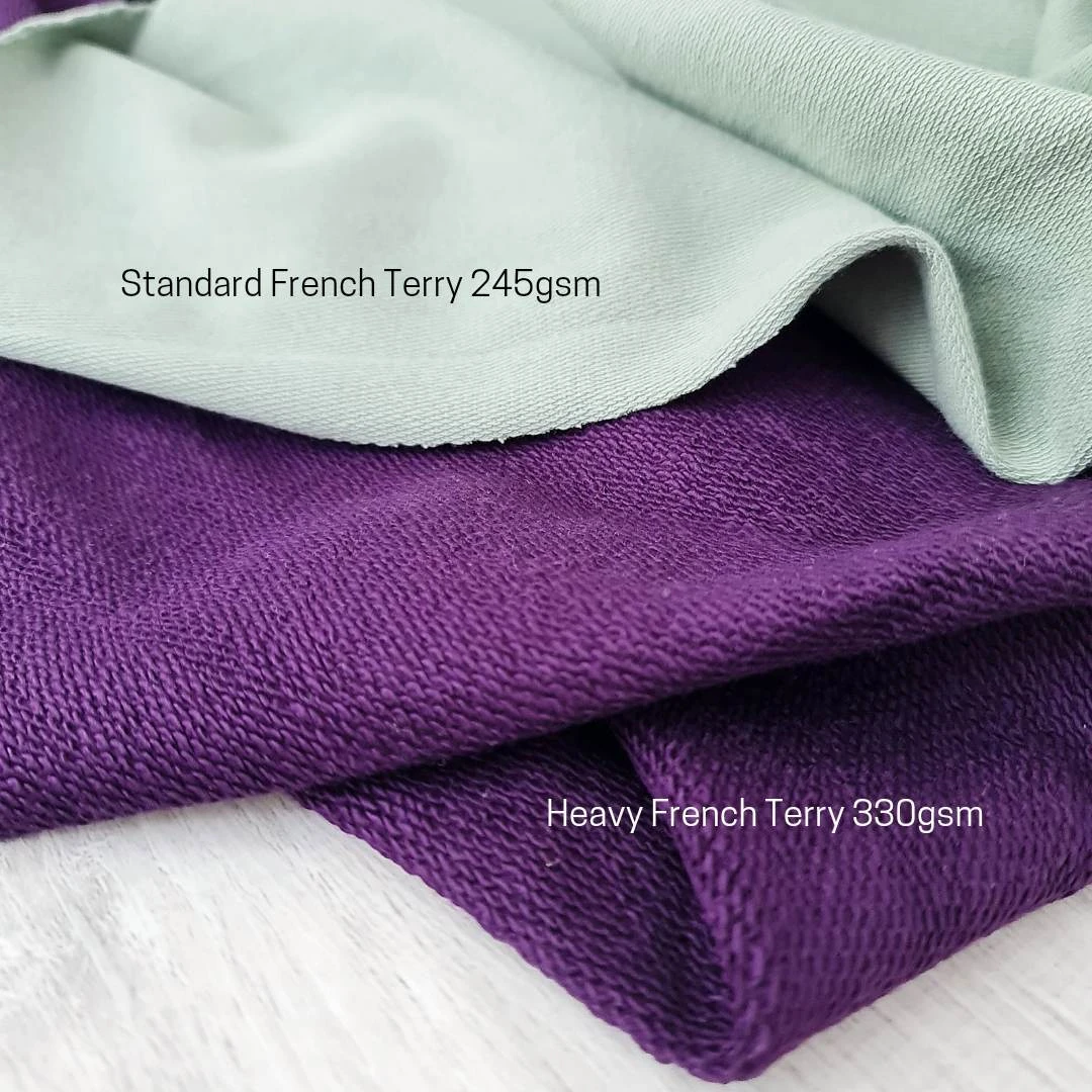 European Knit, Oeko-Tex French Terry Heavy, Solid, Rose Quartz 4 European Knit, Oeko-Tex French Terry Heavy, Solid, Rose Quartz - Image 4