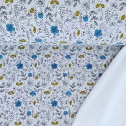 European Alpine Fleece Sweater Knit, Mushroom Fields