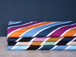 *2 PIECE BUNDLE DEAL* European Knit, Oeko-Tex French Terry, Diagonally Stripes Moss/Green/Black & Dark Dijon Ribbing -Tailor Supplies Sales 2024 8681 3