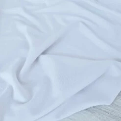 European Bamboo Elastane Jersey, Oeko-Tex, Solid, White