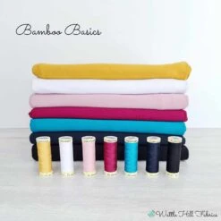 European Bamboo Elastane Jersey, Oeko-Tex, Solid, Pomegranate -Tailor Supplies Sales 2024 8741 2