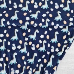 European Fine Ribbed Jersey Knit, Oeko-Tex, Dinosaur Eggs