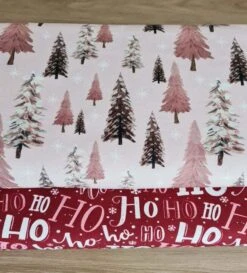 European Cotton Elastane Jersey, Oeko-Tex, Ho Ho Ho Burgundy -Tailor Supplies Sales 2024 8763 2