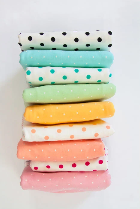 *BUNDLE 2 PIECE* Art Gallery Fabrics, Oeko-Tex, Spotted Bubbles Caviar & Spotted Speckles Banana In KNIT 2 *BUNDLE 2 PIECE* Art Gallery Fabrics, Oeko-Tex, Spotted Bubbles Caviar & Spotted Speckles Banana In KNIT - Image 2