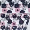 European Cotton Elastane Jersey, Oeko-Tex, Flowering Blooms Rose