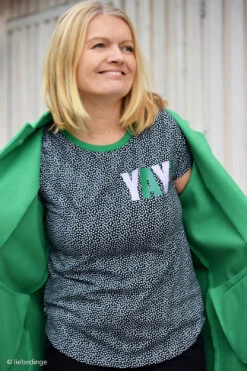 European Cotton Elastane Jersey, Oeko-Tex, Spotty Black White -Tailor Supplies Sales 2024 8873 3