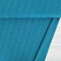 European Cotton Elastane Jersey, Oeko-Tex, Spotty Petrol Light Turquoise