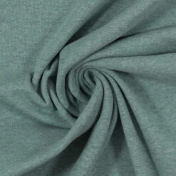 European Jogging Sweater Knit, Oeko-Tex, Melange Sage