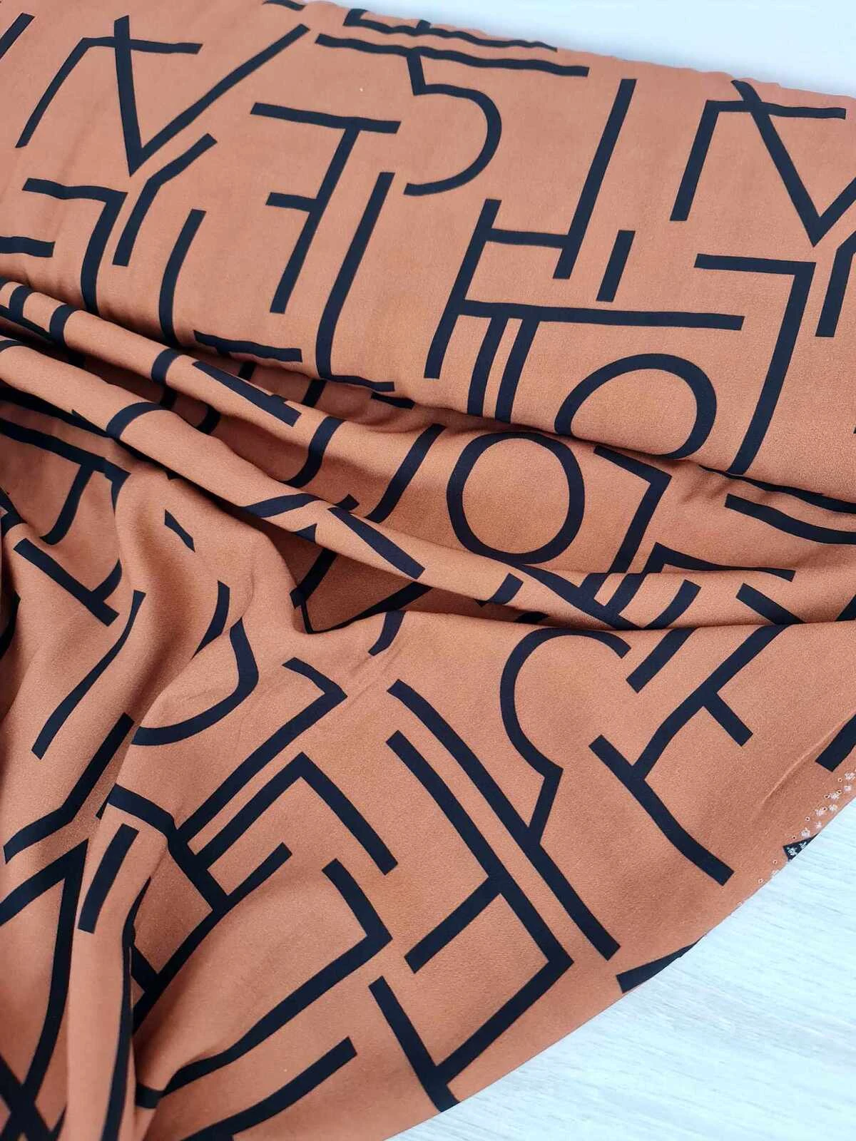 European Woven Viscose, Oeko-Tex, Muster Terra 2 European Woven Viscose, Oeko-Tex, Muster Terra - Image 2