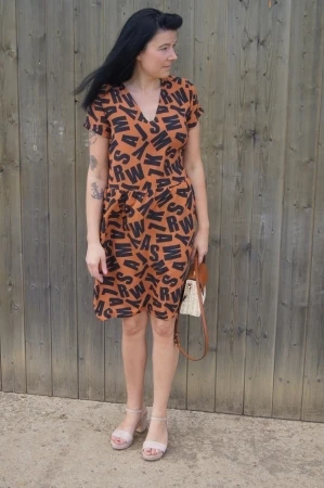 European Woven Viscose, Oeko-Tex, Bold Letters Light Olive 4 European Woven Viscose, Oeko-Tex, Bold Letters Light Olive - Image 4