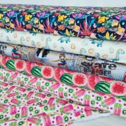 *REMNANT 93cm* European Cotton Elastane Jersey, Oeko Tex, Pink Watermelons -Tailor Supplies Sales 2024 8905 4