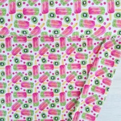 European Cotton Elastane Jersey, Oeko Tex, Fruit Ice Blocks