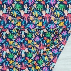 *REMNANT 88cm* European Cotton Elastane Jersey, Oeko Tex, Tropical Delight