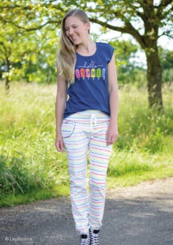 European Cotton Elastane Jersey, Oeko Tex, Hello Summer Panel 69cm -Tailor Supplies Sales 2024 8925 5