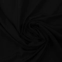 European Modal Blend French Terry Knit, Solid, Black