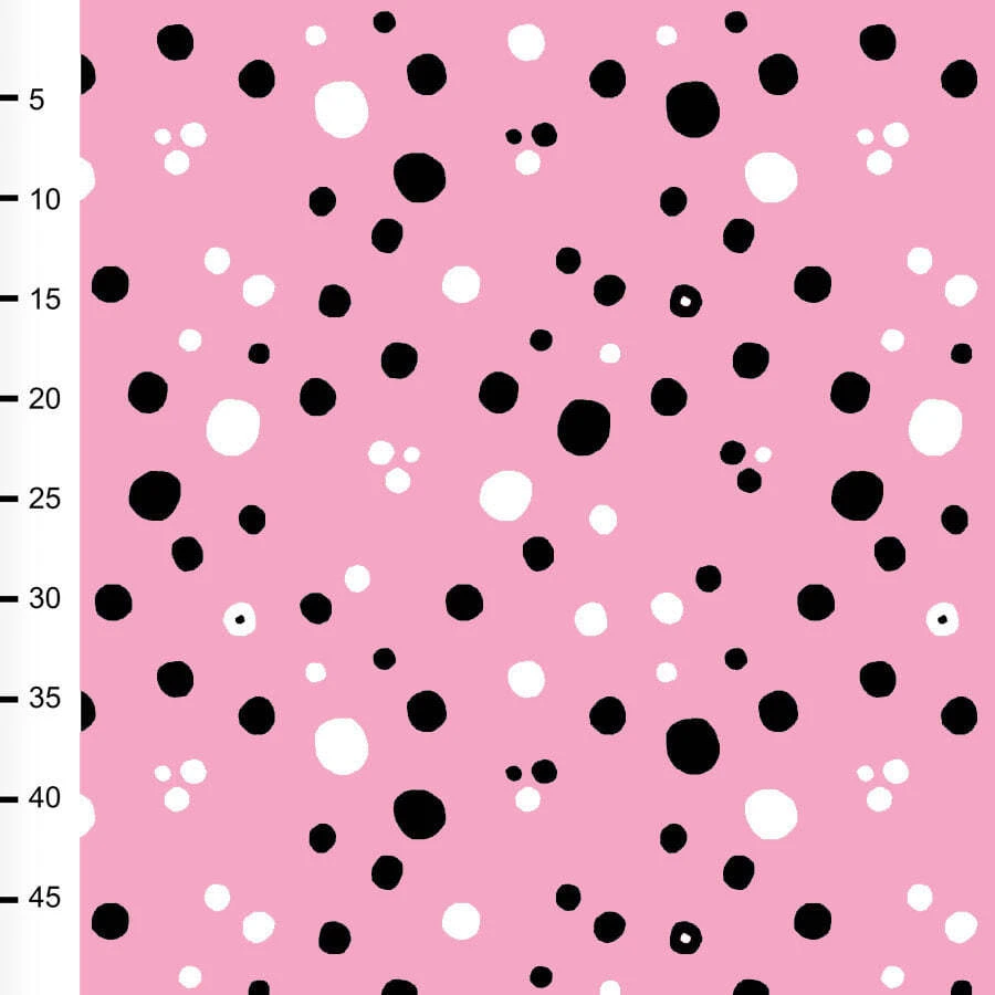 PaaPii Design, GOTS Organic Jersey, Dots Light Pink 2 PaaPii Design, GOTS Organic Jersey, Dots Light Pink - Image 2