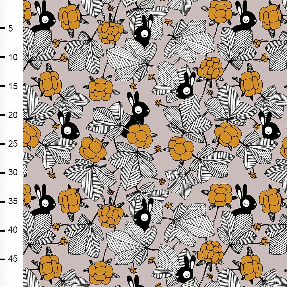 PaaPii Design, GOTS Organic Jersey, Hilda Sand Ochre 2 PaaPii Design, GOTS Organic Jersey, Hilda Sand Ochre - Image 2