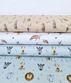 *REMNANT 95cm* European Cotton Elastane Jersey, Oeko Tex, Turtles White -Tailor Supplies Sales 2024 9090 3