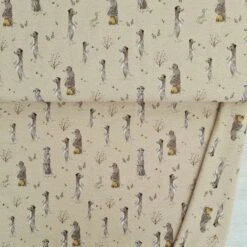 European Cotton Elastane Jersey, Oeko Tex, Meerkats