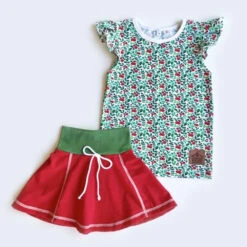 European Cotton Elastane Jersey, GOTS Organic, Xmas Berries White -Tailor Supplies Sales 2024 9103 5