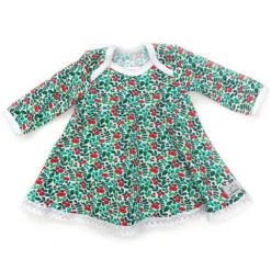 European Cotton Elastane Jersey, GOTS Organic, Xmas Berries White -Tailor Supplies Sales 2024 9103 6