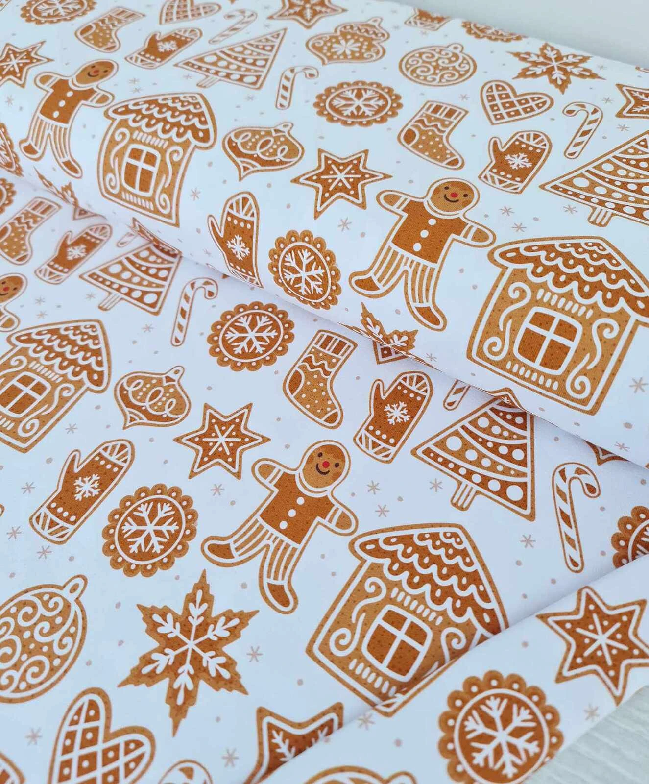 European Cotton Elastane Jersey, GOTS Organic, Gingerbread White 2 European Cotton Elastane Jersey, GOTS Organic, Gingerbread White - Image 2
