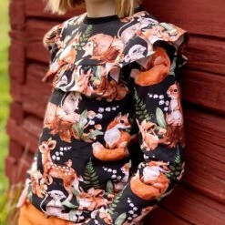 European Cotton Elastane Jersey, GOTS Organic, Forest Friends Black 8 European Cotton Elastane Jersey, GOTS Organic, Forest Friends Black -Tailor Supplies Sales 2024 9121 2