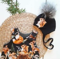 European Cotton Elastane Jersey, GOTS Organic, Forest Friends Black 11 European Cotton Elastane Jersey, GOTS Organic, Forest Friends Black -Tailor Supplies Sales 2024 9121 4